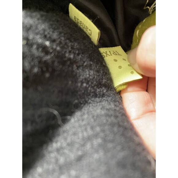 Soia & Kyo Merino Wool Blend Black Button up Collared Overcoat Women’s XS - Picture 6 of 10